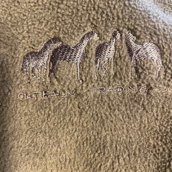 Outback Trading Company Mountain‎ Ponies Jacket Button Up Coat Size Small Fleece - Picture 8 of 8